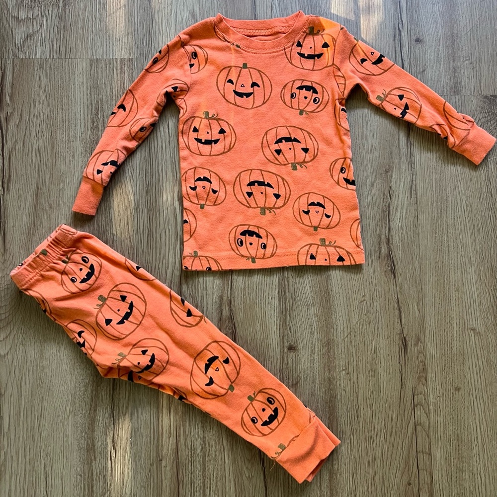 Carters Pumpkin Pajamas